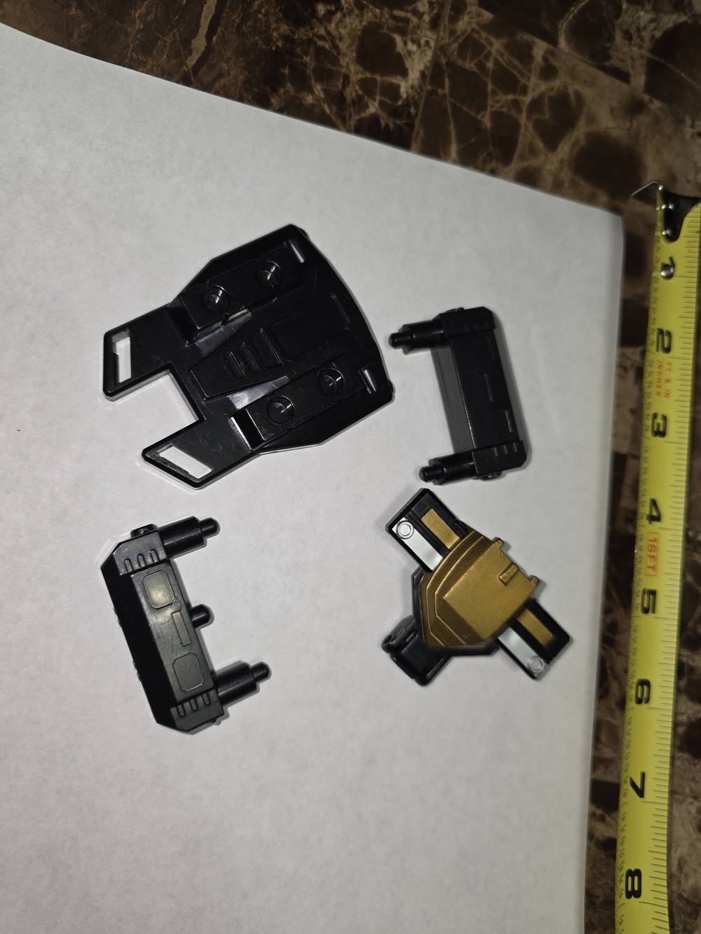 4PC Vintage 1997 Bandai Power Rangers Turbo DX Rescue Megazord Parts Lot NOSEPAR